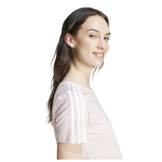 Adidas Γυναικεία κοντομάνικη μπλούζα Essentials 3-Stripes Tee